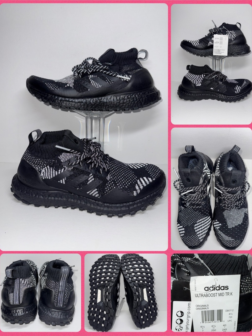ADIDAS X KITH X NONNATIVE 3M ULTRA MID- Running Shoes - Black/White